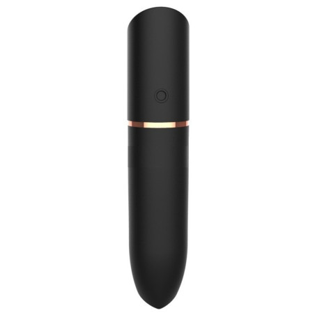 Mini Vibro HEART LIPSTICK 9cm Noir