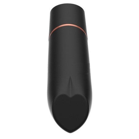 Mini Vibro HEART LIPSTICK 9cm Noir