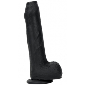 Gode en silicone NOPI 16 x 4cm Noir 2