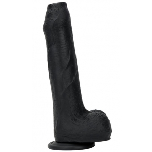 Gode en silicone NOPI 16 x 4cm Noir