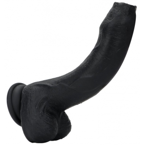 Gode en silicone NOPI 16 x 4cm Noir