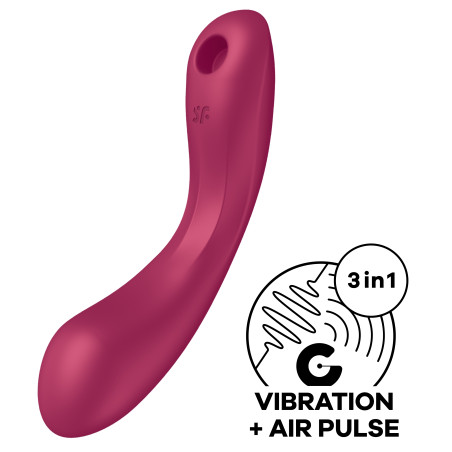 Stimulateur de clitoris CURVY TRINITY 1 Satisfyer Rose