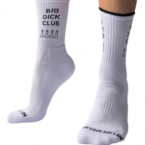 Chaussettes blanches BIG DICK CLUB Liseré noir