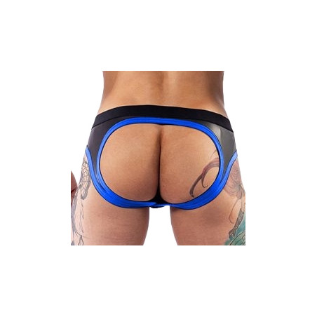 Jockstrap en néoprène JOCK BRIEF Mr B Noir-Bleu