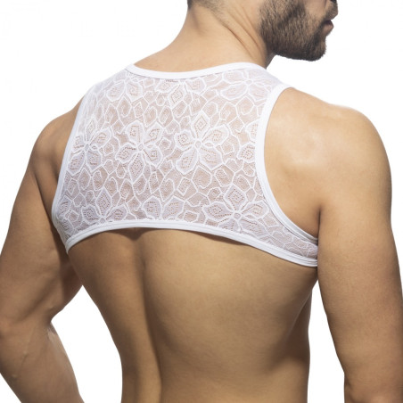 Harnais en dentelle FLOWERY Blanc