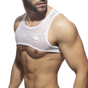 Harnais en dentelle FLOWERY Blanc