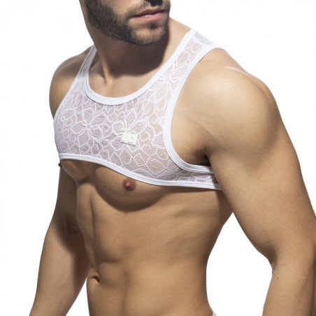 Harnais en dentelle FLOWERY Blanc