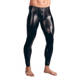 Pantalon look Vinyle ZIP SHOW Noir