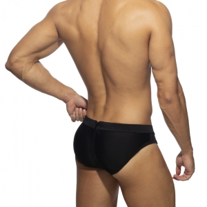 Slip de bain ALLOVER ZIP Noir