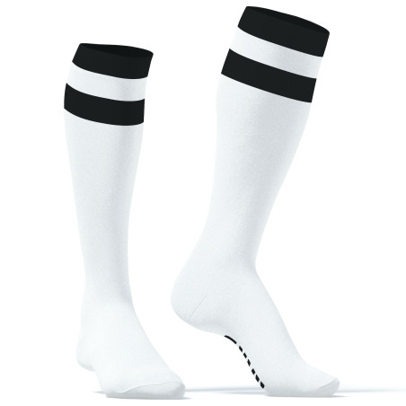 Chaussettes hautes HARD SneakXX Blanc-Noir