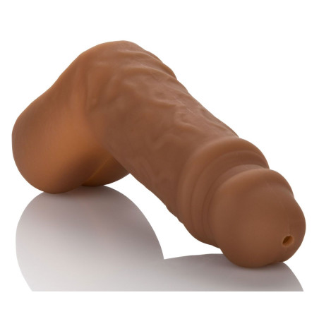 Prothèse Pénis creuse 10 x 3cm Marron