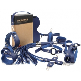 Coffret Bondage SM OBEDIENCE 10 Pièces Bleu 2