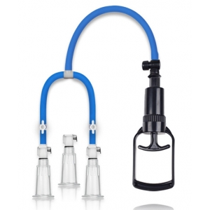 Pompe à tétons THREE CUP PUMP Bleue