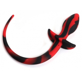 Plug Queue de chien DOG TAIL Noir-Rouge de 7.5 x 3.1 cm