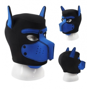 Masque Puppy DOG ON Noir-Bleu Néoprène
