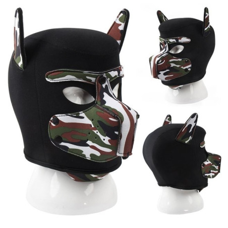 Masque Puppy DOG ON Noir-Camouflage en Néoprène