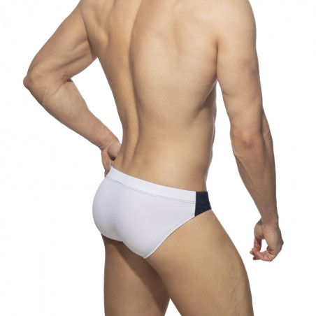 Slip de bain BICOLOR SWIM Marine-Blanc