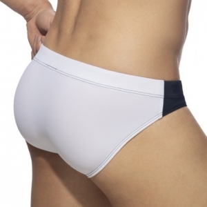 Slip de bain BICOLOR SWIM Marine-Blanc