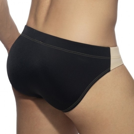 Slip de bain BICOLOR SWIM Beige-Noir