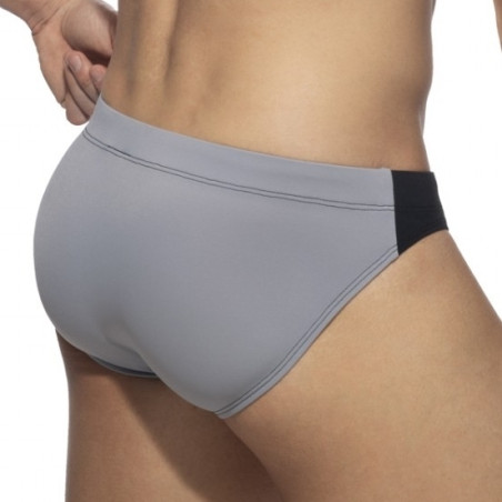 Slip de bain BICOLOR SWIM Noir-Gris