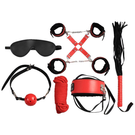 Kit Sm SECRET PLAY 8 Pièces Noir-Rouge