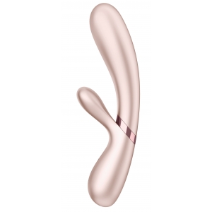 Vibro Rabbit connecté HOT LOVER Satisfyer 20 x 3cm Silver