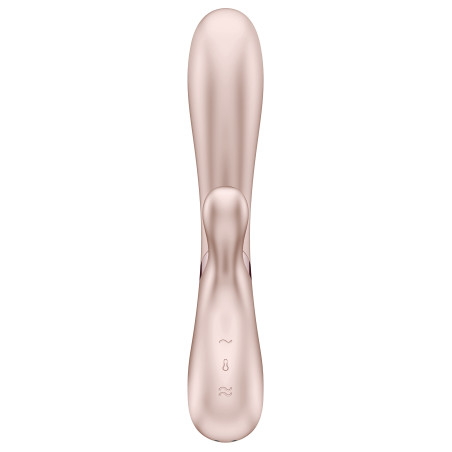 Vibro Rabbit connecté HOT LOVER Satisfyer 20 x 3cm Silver