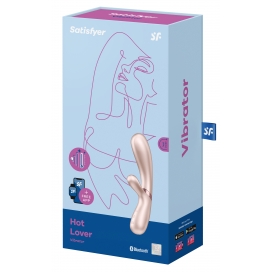 Vibro Rabbit connecté HOT LOVER Satisfyer 20 x 3cm Silver 2