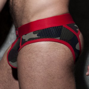 Camo Stripe Fetish rouge bottomless AD Fetish Jock homme