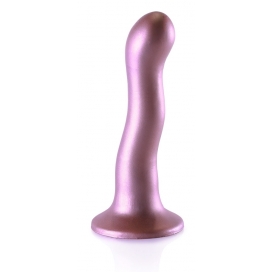 Plug en silicone CURVY G-SPOT 17 x 3.5cm Rose