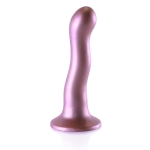 Plug en silicone CURVY G-SPOT 17 x 3.5cm Rose