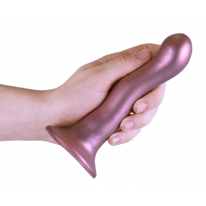 Plug en silicone CURVY G-SPOT 17 x 3.5cm Rose