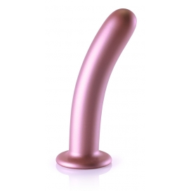 Plug en silicone SMOOTH G-SPOT L 17 x 3.5cm Rose