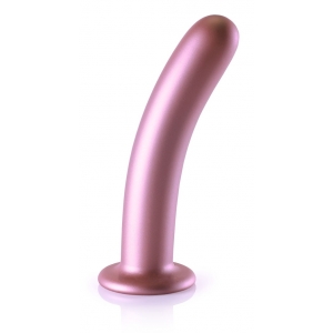 Plug en silicone SMOOTH G-SPOT L 17 x 3.5cm Rose