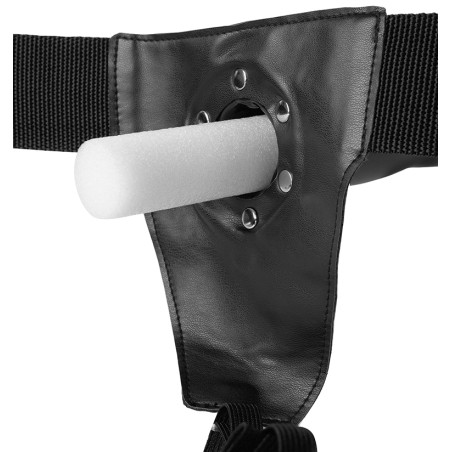 Gode ceinture creux HOLLOW STRAP Textured Curved 20 x 4cm