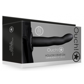 Gode ceinture creux HOLLOW STRAP Curved 20 x 4cm 2