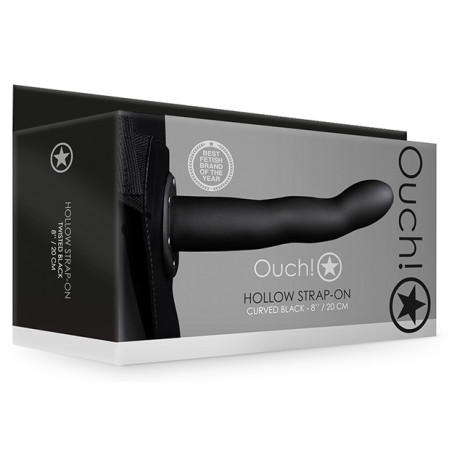 Gode ceinture creux HOLLOW STRAP Curved 20 x 4cm