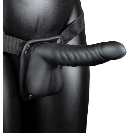 Gode ceinture creux HOLLOW STRAP Ribbed 16 x 4cm