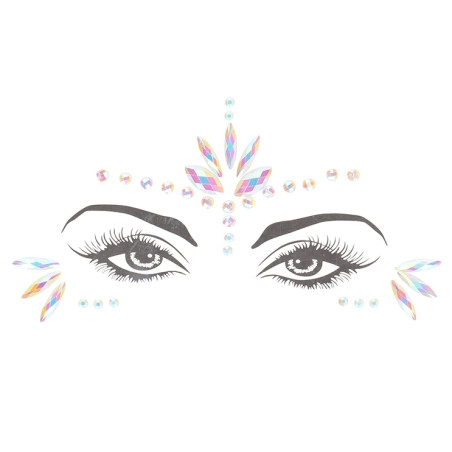 Stickers Strass Visage phosphorescent GLOW JEWELRY