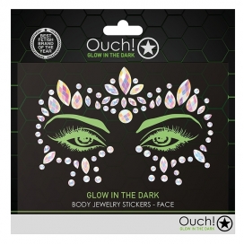 Stickers Strass Contours des Yeux phosphorescents GLOW JEWELRY 2
