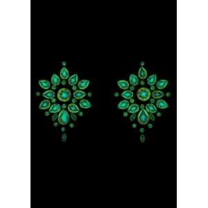Stickers Cache-seins strass phosphorescents GLOW NIPPLES