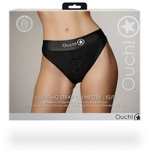 Culotte vibrante STRAP-ON HIPSTER Noire