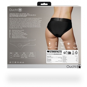 Culotte vibrante STRAP-ON HIPSTER Noire