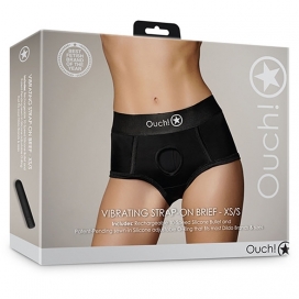 Culotte vibrante STRAP-ON BRIEF Noire 2