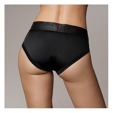 Culotte vibrante STRAP-ON HIGH CUT BRIEF Noire