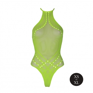 Body Filet Dos nu Vert Fluo
