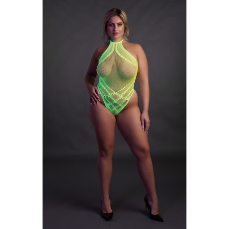 Body Filet Dos nu Vert Fluo