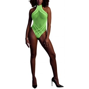 Body Filet Dos nu Vert Fluo