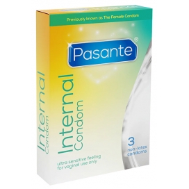 Préservatifs internes sans latex INTERNAL Pasante x3