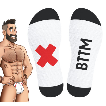 Chaussettes blanches BTTM SneakXX